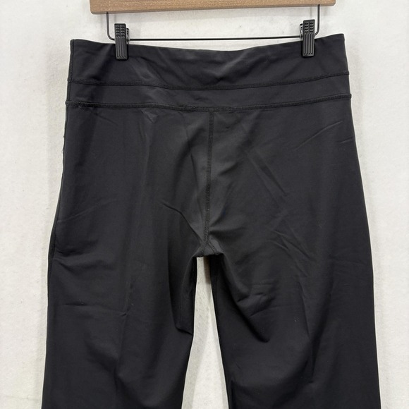 Christine Alexander Pants Womens Medium Black Cropped Straight Leg Yoga Stretch - Picture 11 of 13